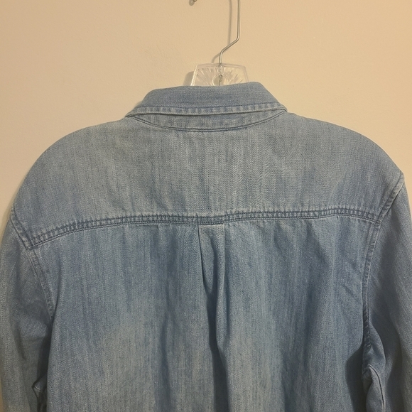Ava & Viv | Women's Long Sleeve Button Down Tencel or Denim Shirt (Size 2X) - Picture 11 of 12